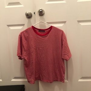 Brandy Melville red striped tee